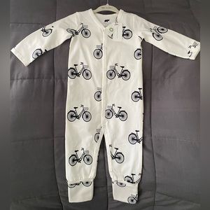 Monica & Andy One-Piece Black Bicycle Print